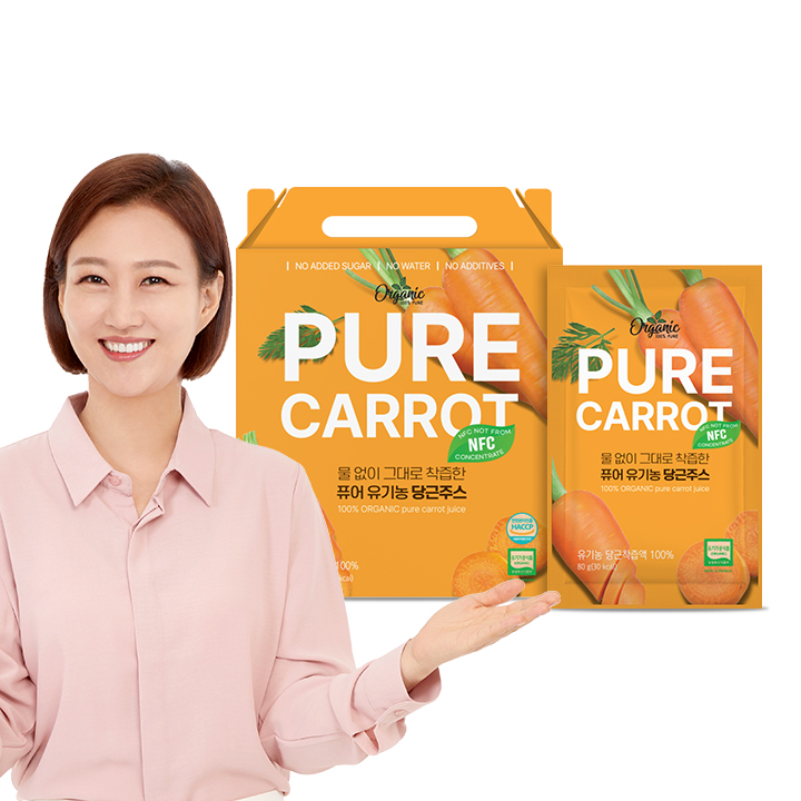[천호엔케어] 퓨어 유기농당근주스 80g x 14포