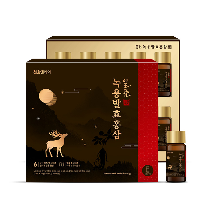 [천호엔케어] 일품 녹용발효홍삼 75ml X 10병