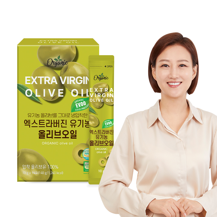 [천호엔케어] 엑스트라버진 유기농 올리브오일 3박스 (10g x 42포)