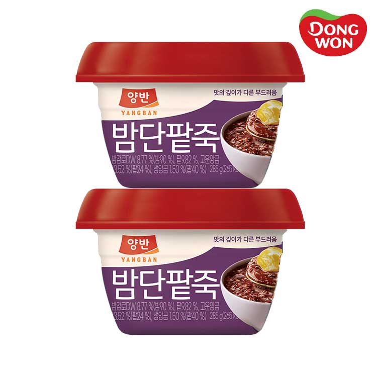 [동원] 양반 밤단팥죽 287.5g x 12개