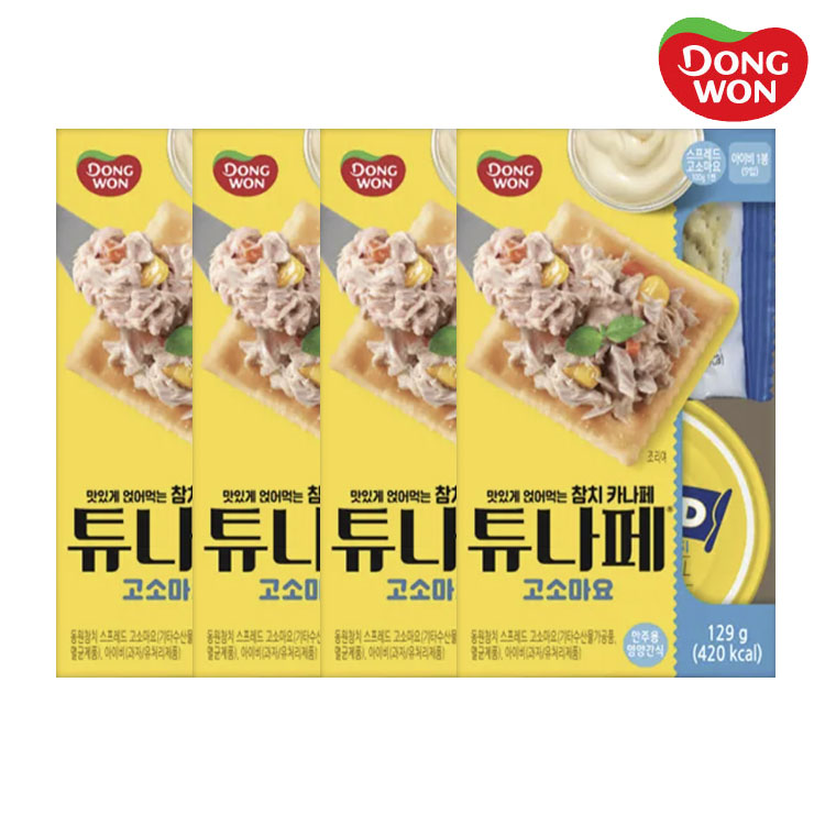 [동원] 동원참치 튜나페 고소마요 129g x 4개