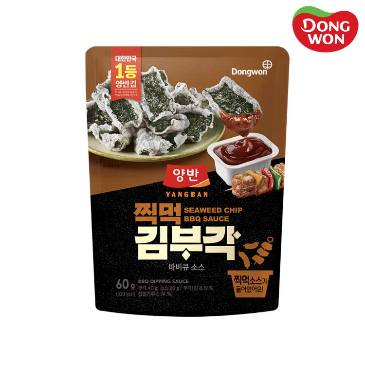 [동원] 양반 찍먹김부각 바비큐소스 60g x 4개