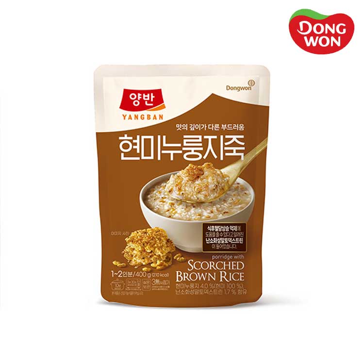 [동원] 양반 현미누룽지죽 400g (파우치) x 8개