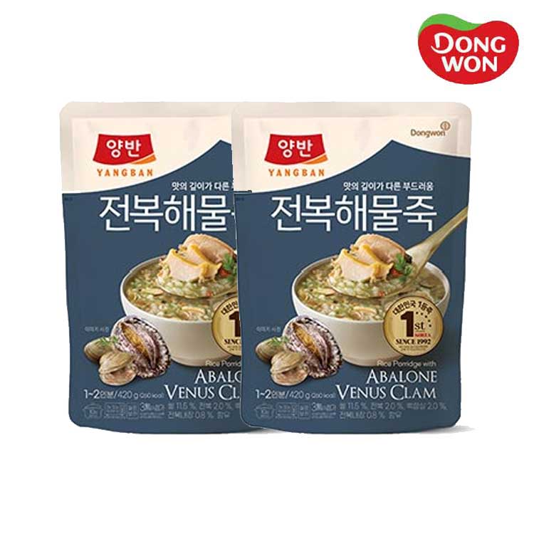 [동원] 양반 전복 해물죽 420g x 6개
