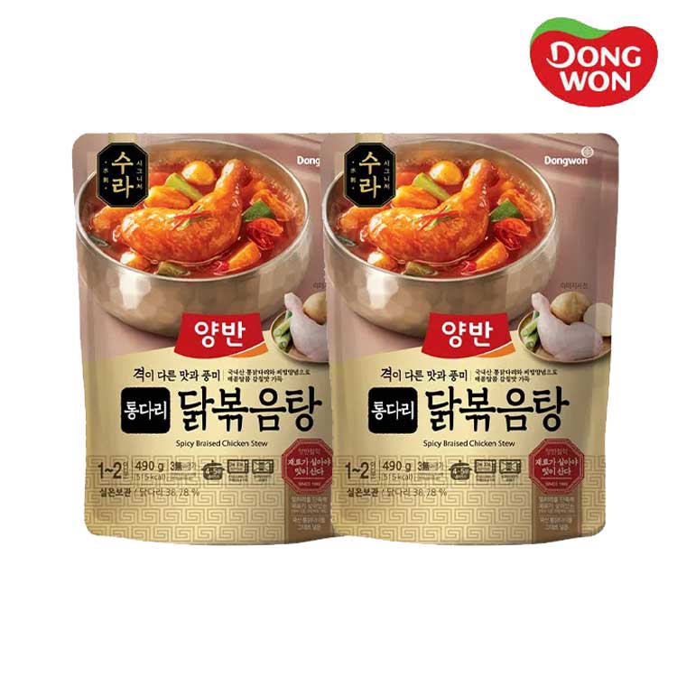 [동원] 양반 수라 통다리 닭볶음탕 490g x 3팩