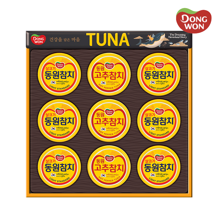[동원] 동원참치 O-9호 라이트스탠다드 참치 85g 6캔 + 고추참치 85g 3캔