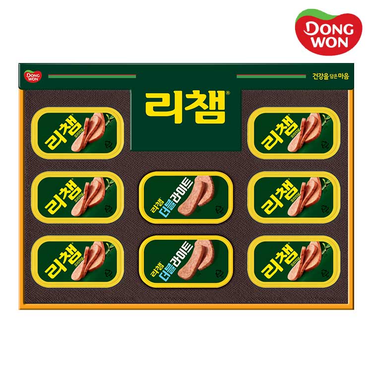 [동원선물세트] 리챔 E8호 (리챔 오리지널 120g 6캔 + 리챔 더블라이트 120g 2캔)