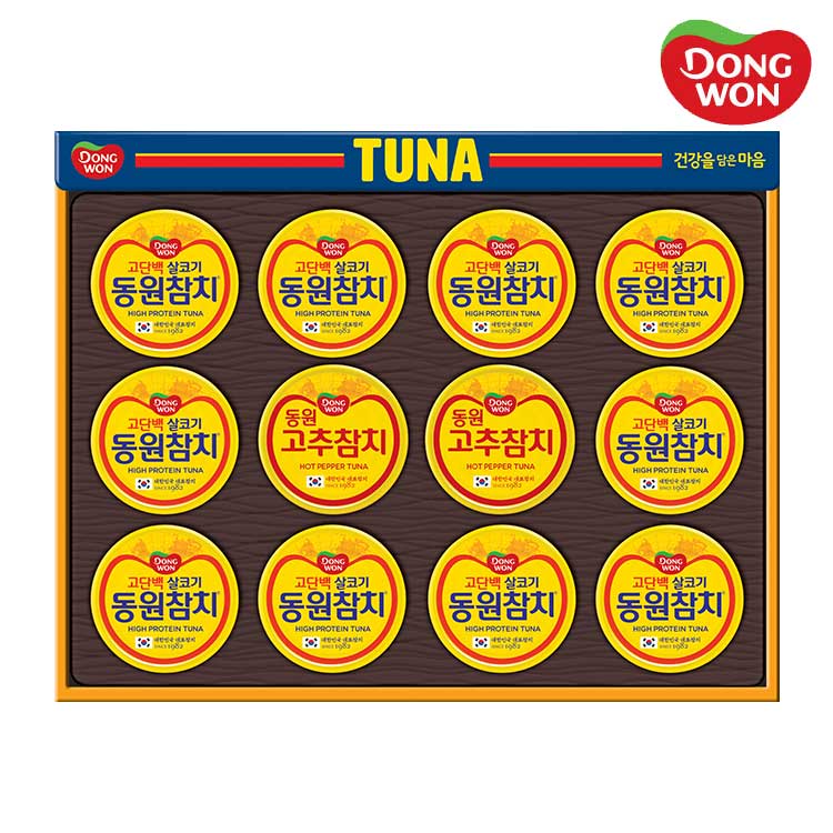 [동원선물세트] 동원참치 O-12호 (라이트스탠다드 85g 10캔 + 고추참치 85g 2캔 )