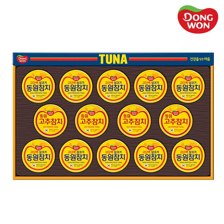 [동원선물세트] 동원참치 S14호 (라이트스탠다드 90g 10캔 + 고추참치 90g 4캔)