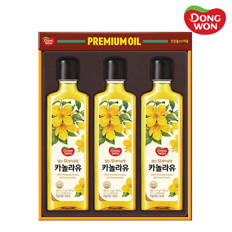 [동원선물세트] 카놀라유 4호 (카놀라유 480ml 3병)