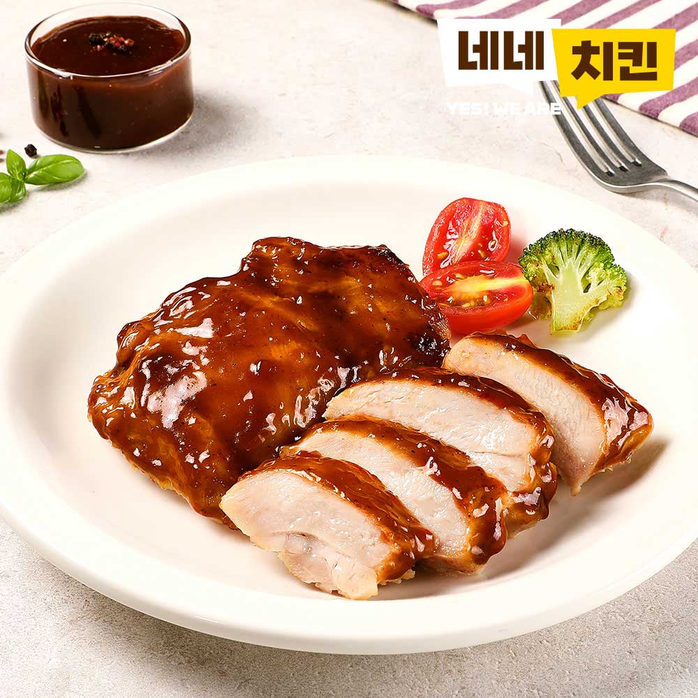 [네네치킨] 저당 순살닭다리 함박스테이크맛 5팩