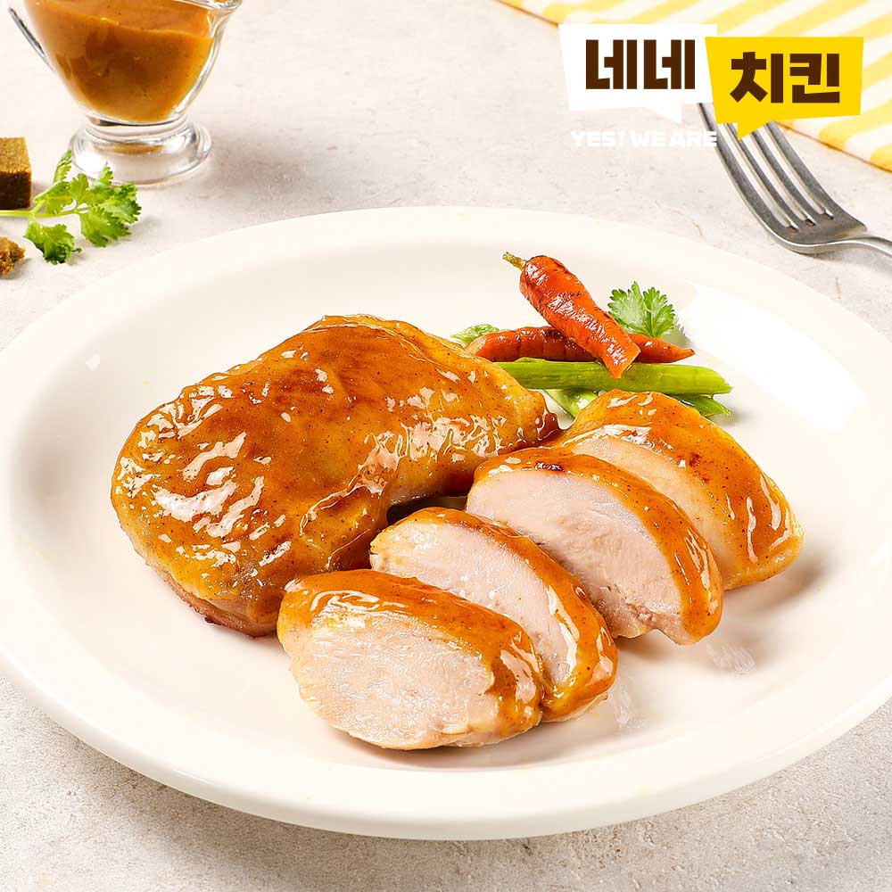 [네네치킨] 저당 순살닭다리 매콤커리맛 5팩