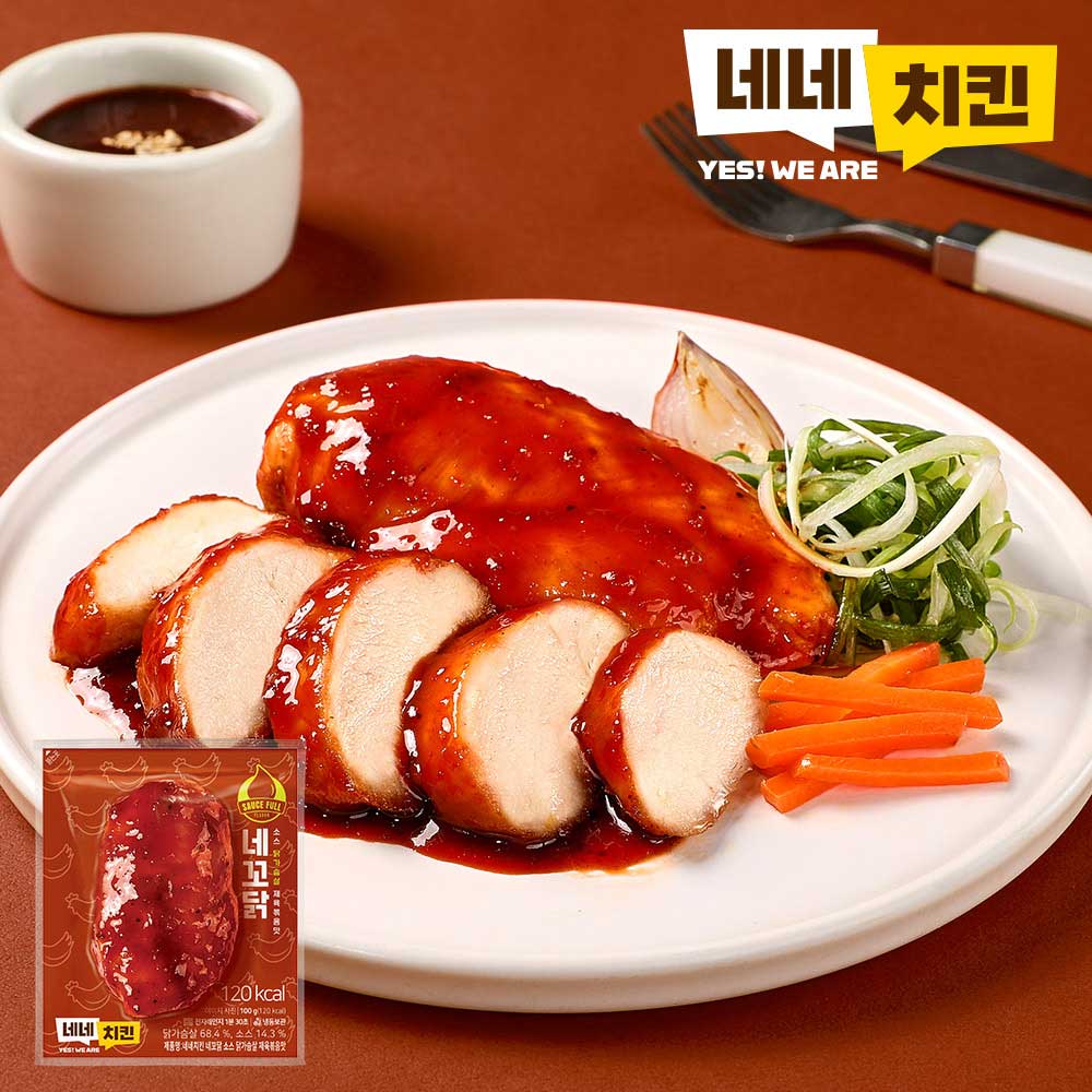 [네네치킨] 소스 닭가슴살 제육볶음맛 5팩