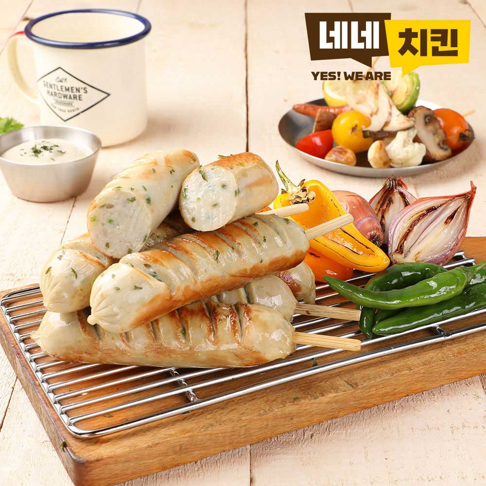 [네네치킨] 부드러운 닭가슴살 소시지 매콤한맛 5팩