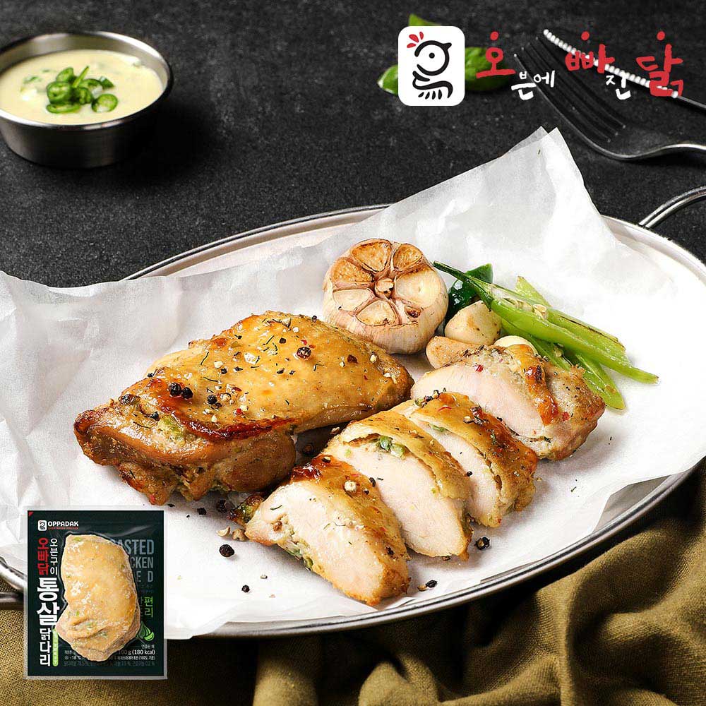 [오빠닭] 오븐구이 통살닭다리 청양마늘바베큐맛 5팩