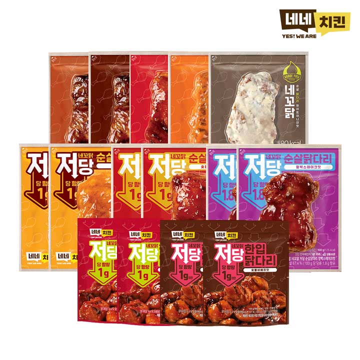 [네네치킨] 소스 닭다리살 모음팩 15팩