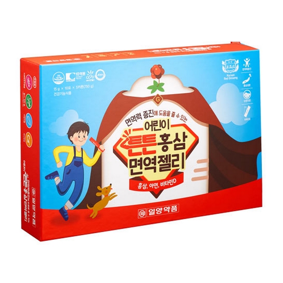 [일양약품] 어린이 튼튼홍삼 면역젤리 15gx50포